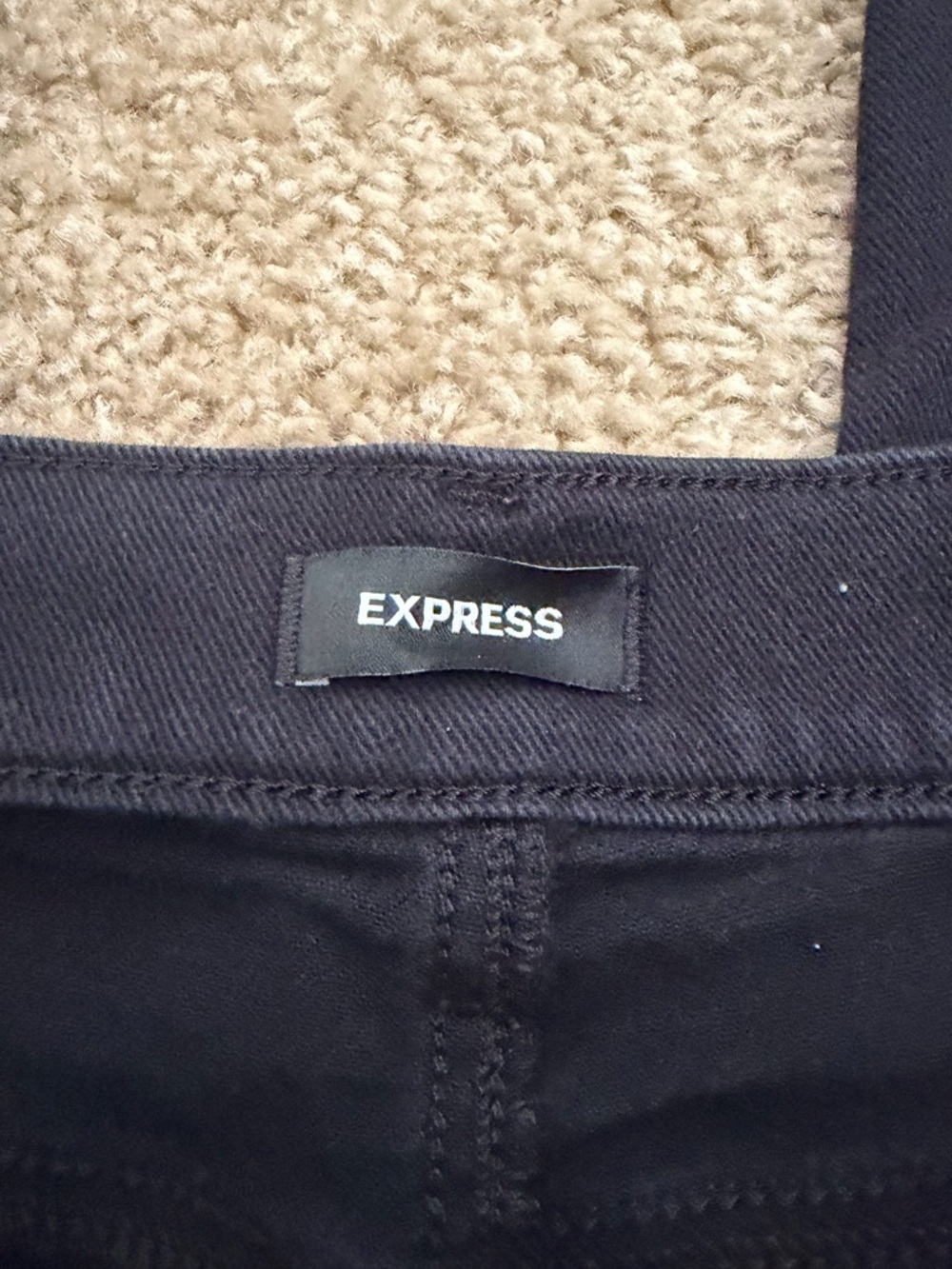 Express High Rise Straight Ankle Jeans - Picture 3 of 5